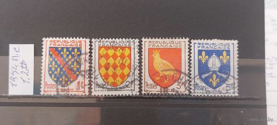 РАСПРОДАЖА ФРАНЦИЯ 1954г. Полная серия. Гаш.