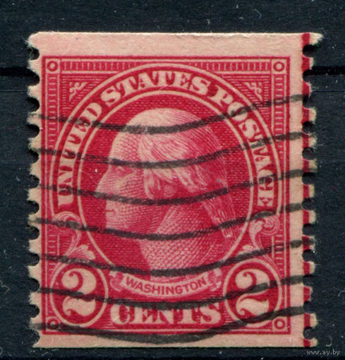 США - 1922/34г. - Джордж Вашингтон, 2 с - 1 марка - гашёная. Без МЦ!