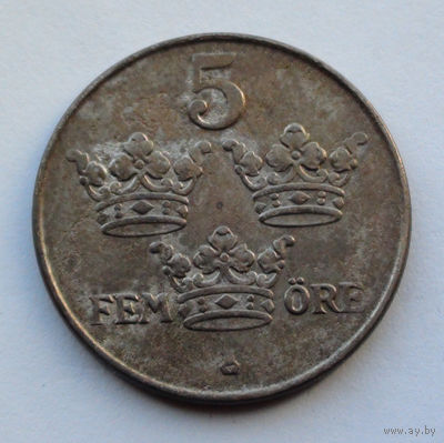 Швеция 5 эре. 1947