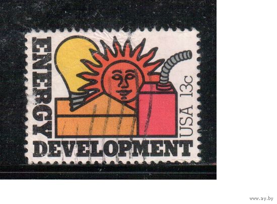 США-1977, (Мих.1316) , гаш. , Сохранение энергии