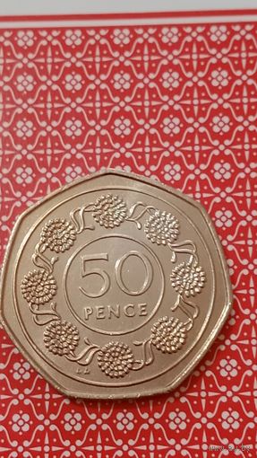 Гибралтар 50 пенсов 1989