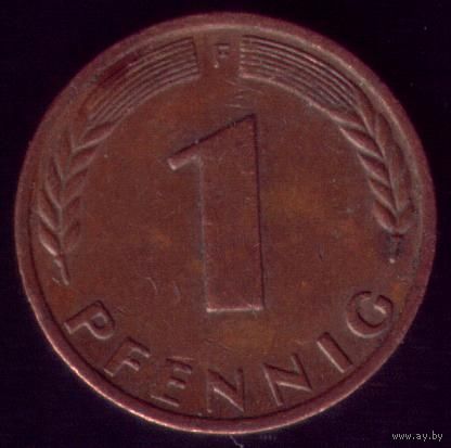1 пфенниг 1950 год ФРГ F