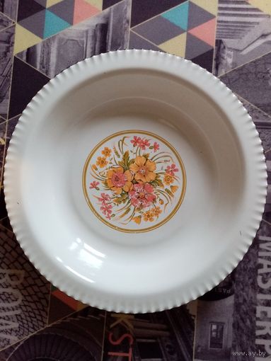 Блюдо эмалированное 32 см металл