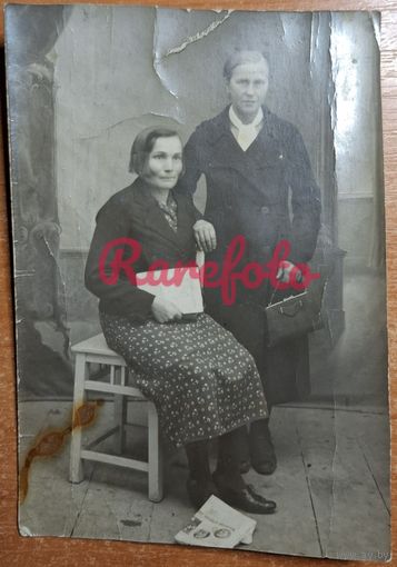 1930-е Открыточный формат студийное фото ретро типажи