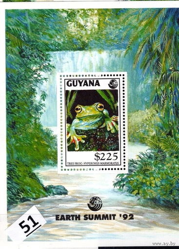 GUYANA 1992 - MNH - ПРИРОДА  ЛЯГУШКА