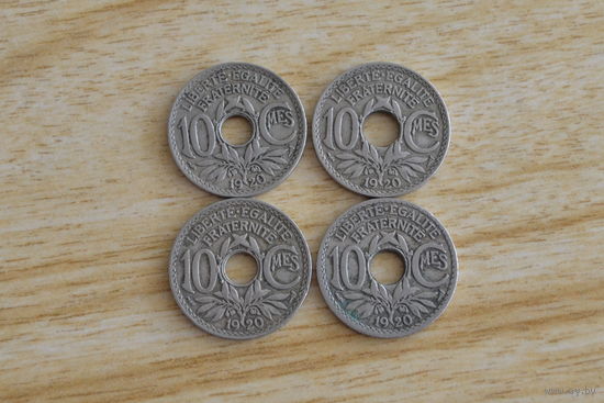 Франция 10 сантимов 1920