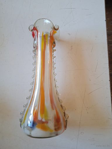 Ваза цветное стекло  25 см