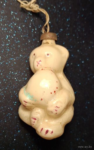 Елочная  игрушка Мишка с мячом распродажа коллекции