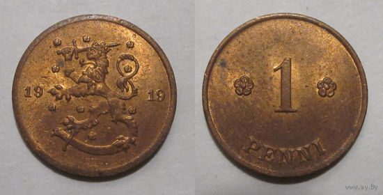 1 penni 1919 UNC