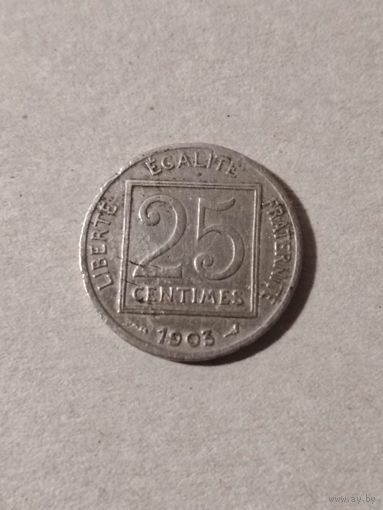 Монета франция 1903