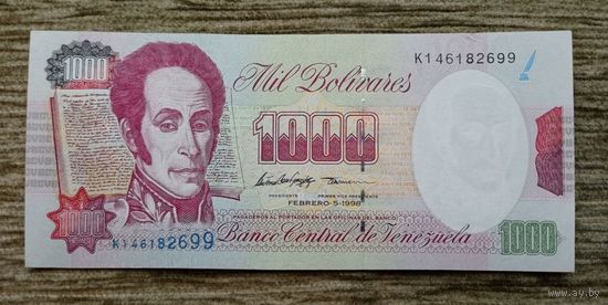 Werty71 Венесуэла 1000 боливаров 1998  банкнота