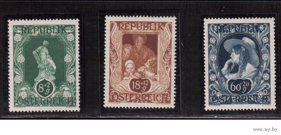 Австрия-1947,(Мих.813-) **, Искусство, Живопись