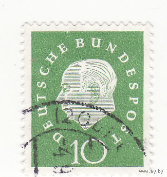 Профессор д-р Теодор Хойс (1884-1963), 1-й президент Германии 1959 год