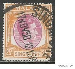 Сингапур. Король Георг VI. 1948г. Mi#14.