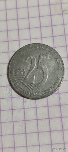 Эквадор 25 сентавос 2000