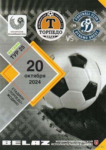 Торпедо Жодино - Динамо Брест 20.10.2024.