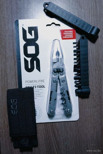 Мультитул SOG Powerlitre PL1001 +чехол +биты
