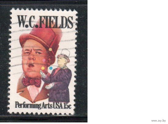 США-1980, (Мих.1410) , гаш. , Личности, Артист(одиночка)