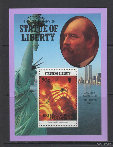 Британские Виргинские острова 1986** Столетие Статуи Свободы Президенты США