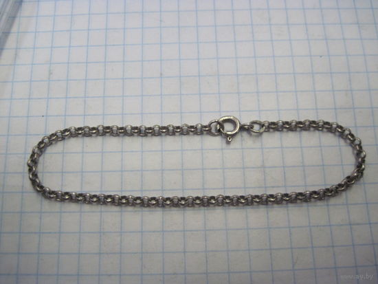 Браслет 925 пробы 18 см с рубля!