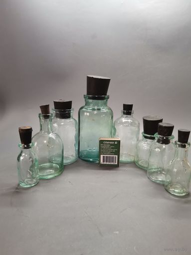 Аптечная бутылочка СССР (30 мл.-250 мл.). 8 шт. одним лотом.