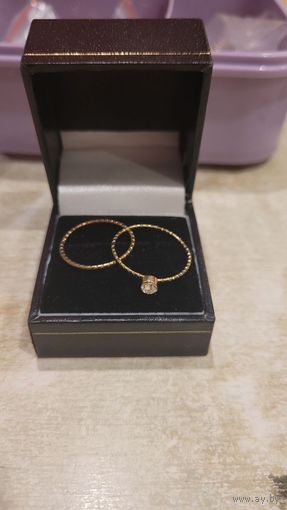 Кольцо двойное от 1 рубля ЗА ВАШУ ЦЕНУ 2 кольца