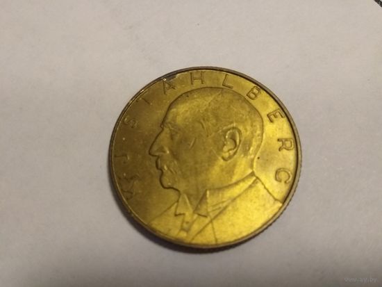 ЖЕТОН МЕДАЛЬ ФИНЛЯНДИЯ КАРЛО ЮХО СТОЛЬБЕРГ ПЕРВЫЙ ПРЕЗИДЕНТ 1960 ТОМПАК  2