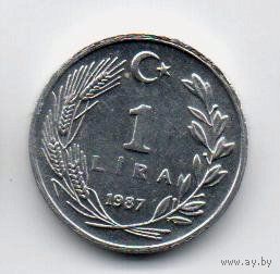 ТУРЕЦКАЯ РЕСПУБЛИКА  1 ЛИРА 1987.