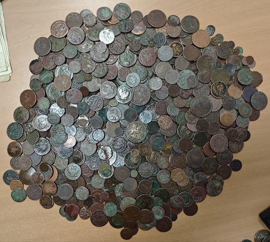 Комплекс царской меди, разных годов. 580шт