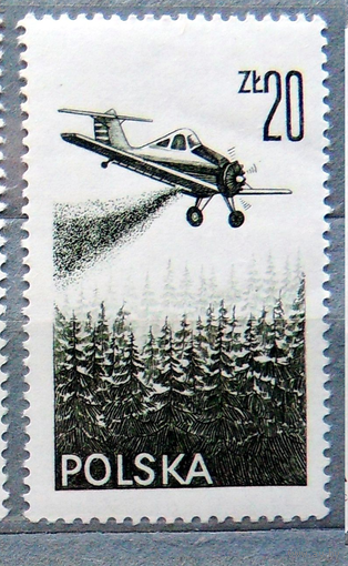 Польша 1976 **  воздушный транспорт авиация самолеты