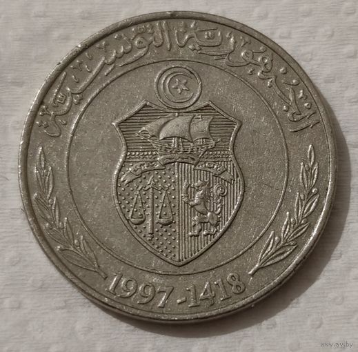 Тунис 1 динар, 1997 (14-15-14)