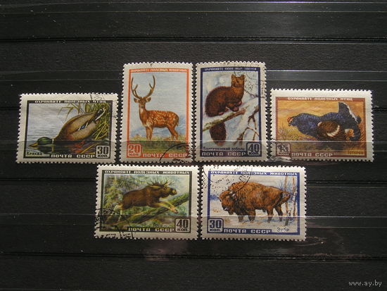 СССР 1957 Фауна х 6