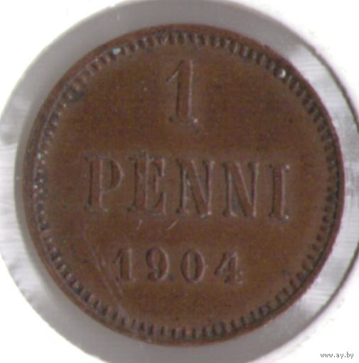 1 пенни 1904 год _состояние VF/XF