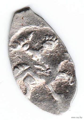 Деньга 1505-1533 Василий III Иоаннович Бюст штемпель монеты Ивана III чеканка в Москве _состояние VF/ХF