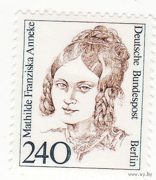 Матильда Франциска Аннеке (1817-1884), феминистка 1988 год