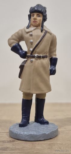 Офицер бронетанковых войск в зимней полевой форме, 1941-1945 гг. Солдаты Великой Отечественной Войны