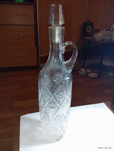 Графин - Штоф  , хрусталь . СССР