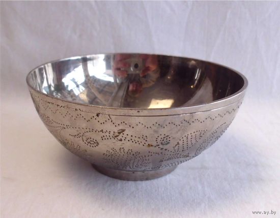 Капельница самоварная Чаша Конфетница Серебрение