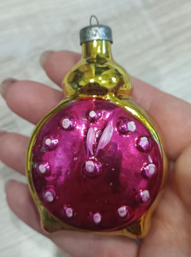 Елочные игрушки, стекло, часы куранты, будильник
