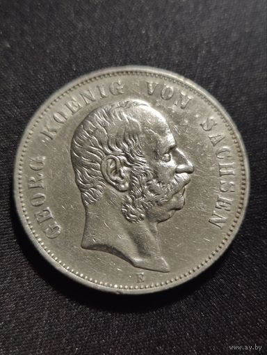 Германия. Саксония. 5 марок 1903г.E