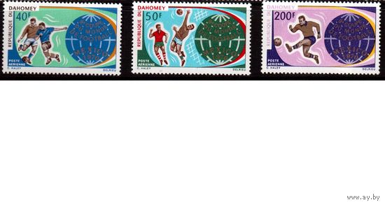 Дагомея-1970,(Мих.414-416)  **  , Спорт, Футбол, ЧМ-1970(полная серия)