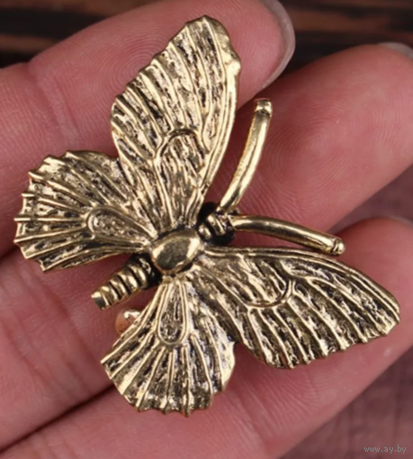 Статуэтка миниатюра Бабочка Латунь