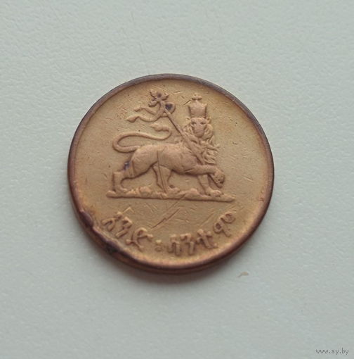 Эфиопия 1 цент 1944 год император Хайле Селассие