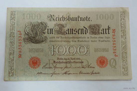 1000 марок 1910 г. Германия