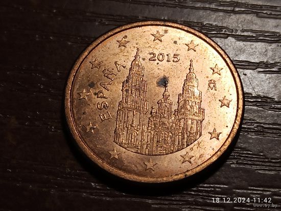 Испания 5 евроцентов 2015