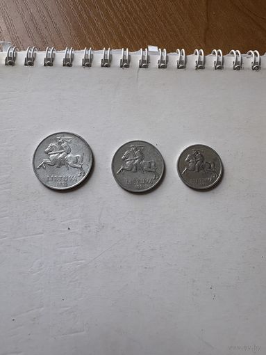Литва 5,2,1 центов