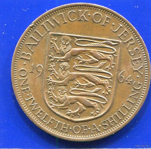 Джерси 1/12 шиллинга 1964