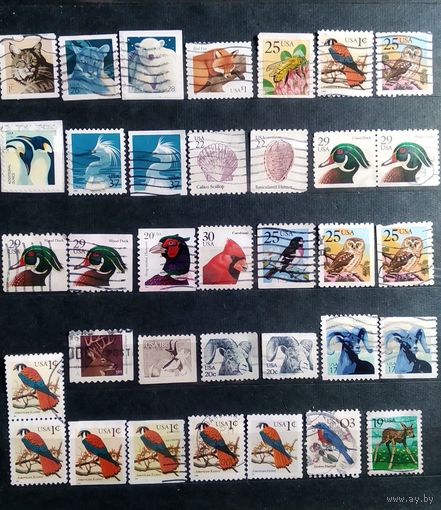 США\а123\ фауна стандарт \разные года\ 35шт
