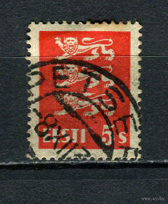 Эстония - 1928/1929 - Герб 5S - [Mi.77] - 1 марка. Гашеная.  (Лот 64Ei)-T5P20