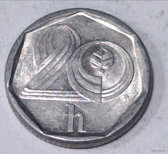 Чехия. 20 геллеров 1994 года.
